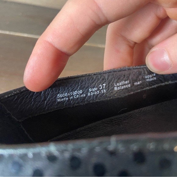 Dansko Womens size 37 shoes black leather poka dot slip on comfort loafers - Picture 8 of 8